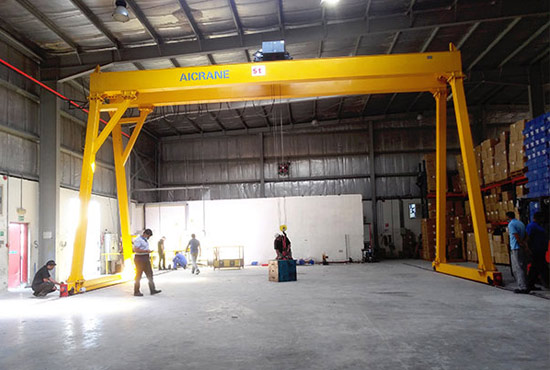 Double Girder Warehouse Gantry Crane Price