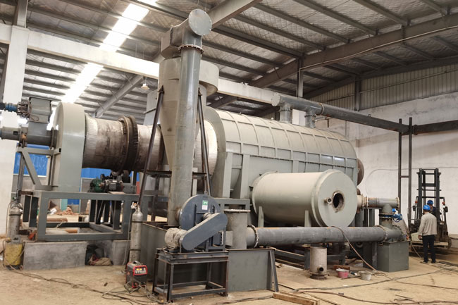 Beston Coconut Shell Charcoal Making Machine Installed in Hubei