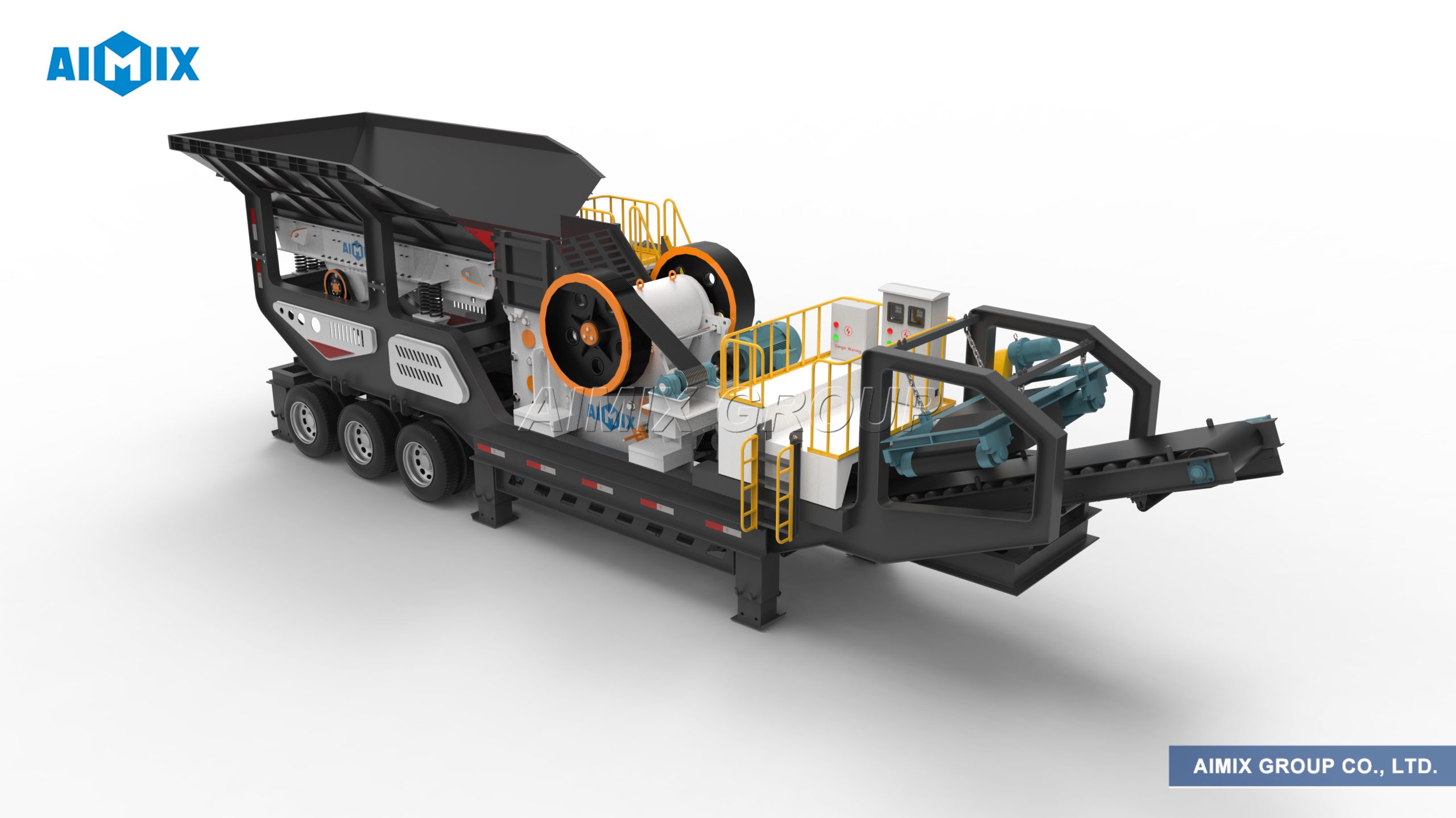 tire-type jaw crusher plant