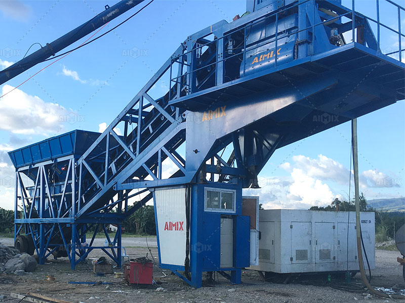 wheel-based mobile batching plant