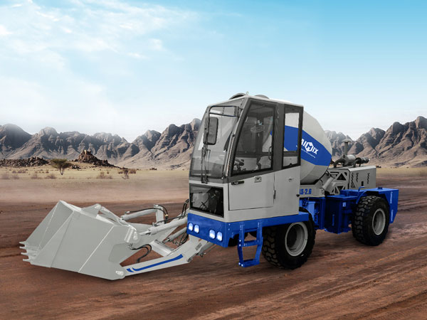 AS-2.6 self loading mobile concrete mixer