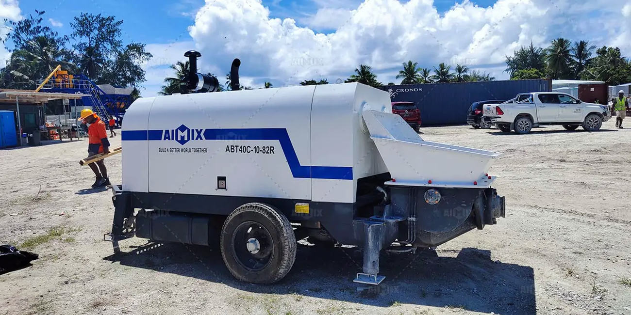 Diesel Trailer Type Static Concrete Pump