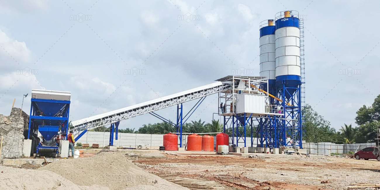 stationary concrete batch plants for sale