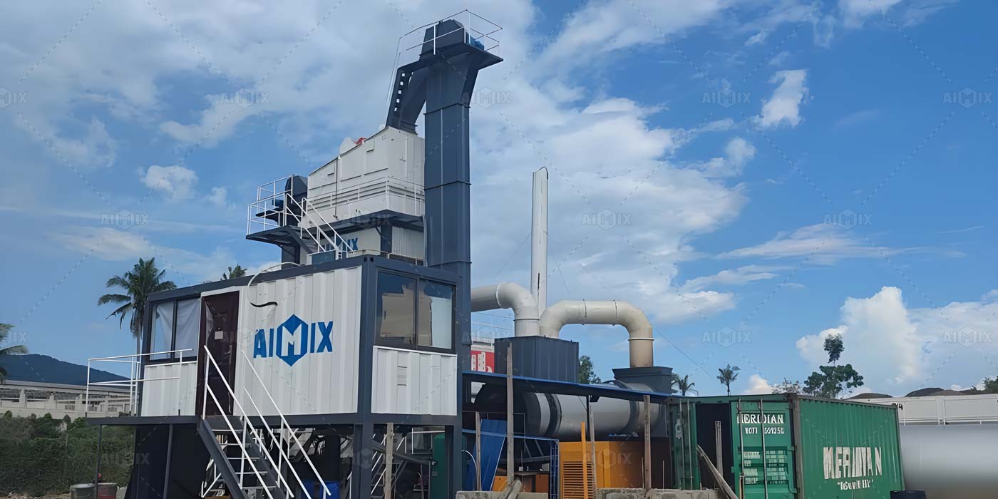 60 tph stationary hot asphalt mixing plant for sale in the Philippines