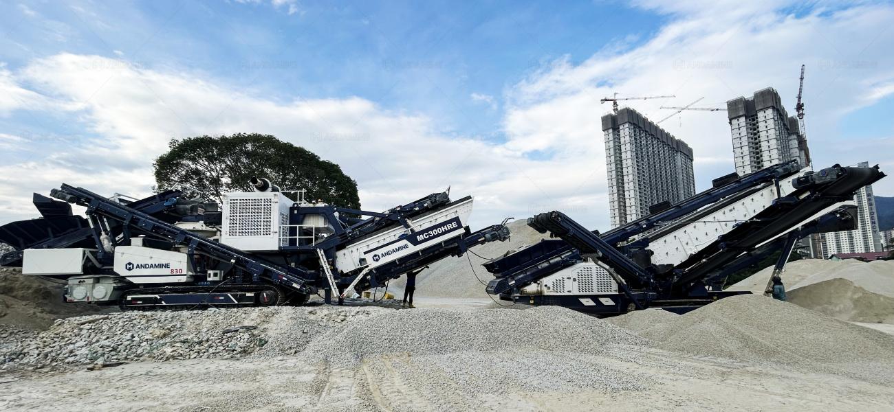 mobile crushing and screening plants