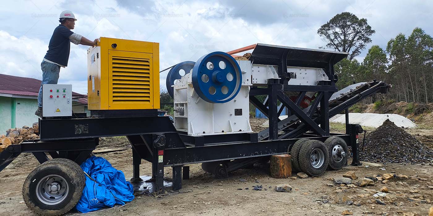 30tph small portable jaw crusher plant for road base
