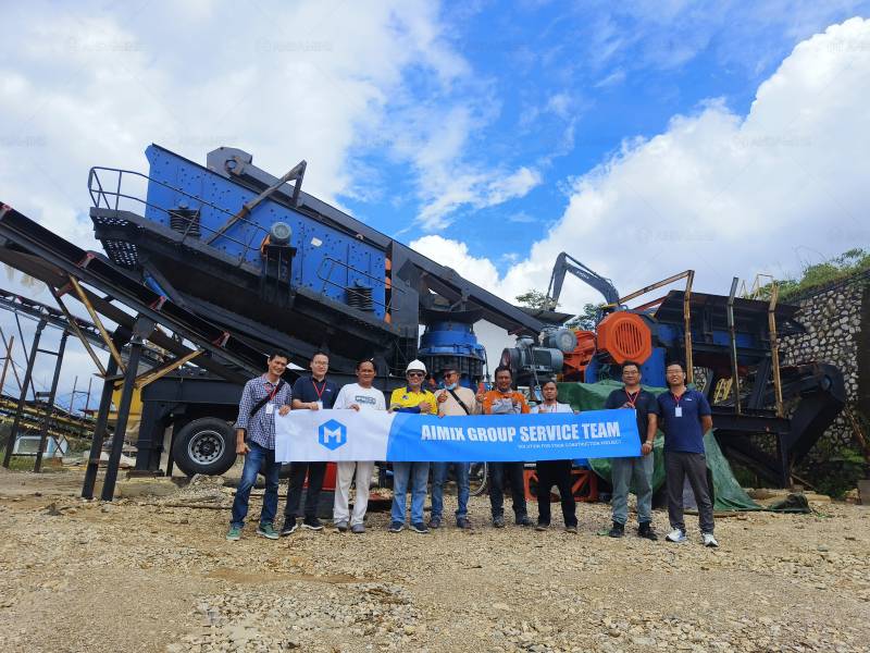 combined mobile crusher plant for Indonesia